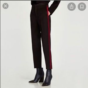 Zara cropped 100% wool pants